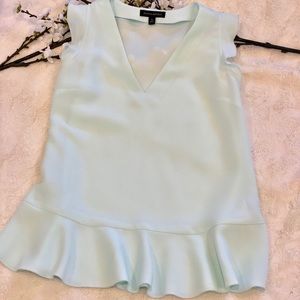 Turquoise Banana Republic Ruffle Top Size S